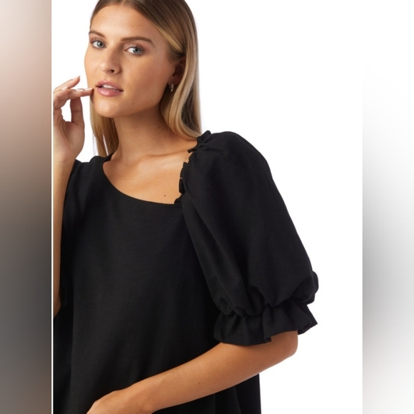 Crosby by Millie Burch Brooklyn dress M Medium Black Excellent - Picture 3 of 7